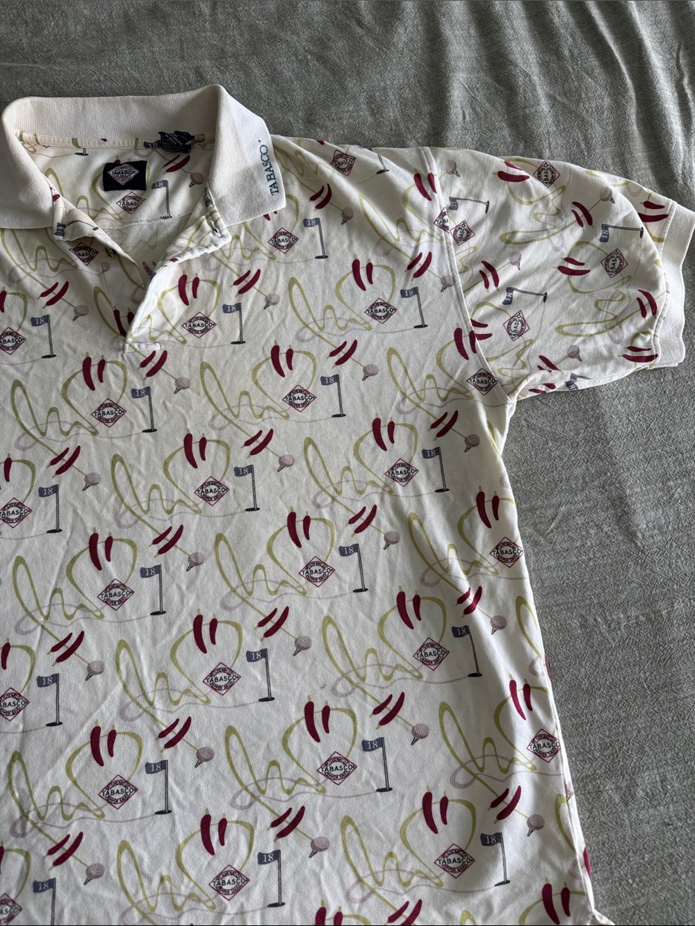 Vintage Tabasco men’s golf polo